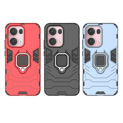 For Oppo Reno 13 Pro Black Panther 2 in 1 Detachable Magnetic Attraction Shockproof with Stand Hard PC + Soft TPU Back Cover Case