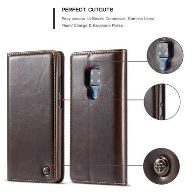CaseMe 003 Series Card Holder Wallet Style with Stand and Magnetic Flip PU Leather + PC Cover Case for Huawei Mate 20