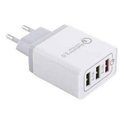AR-QC-03 2.1A 3 USB Ports Quick Charger Travel Charging EU Plug HUB Charger