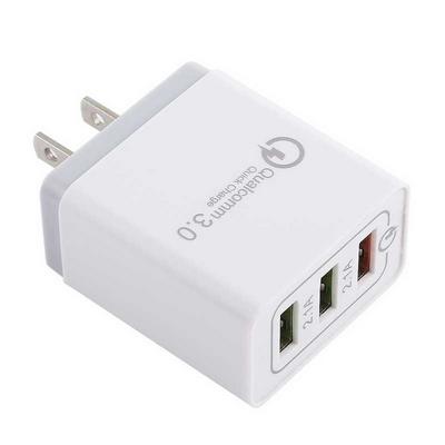 3 USB HUB Quick Charge Charger Fast Charging Compatible Wall  Charger Travel Adapter