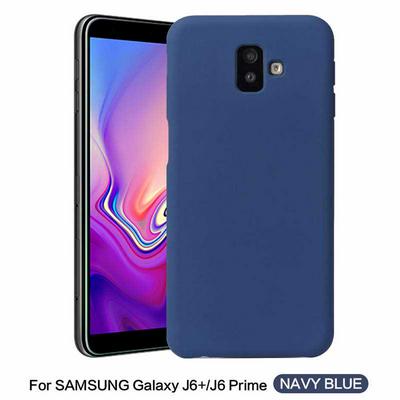 Solid Color Anti-Scratch Silky Soft Touch Silicone Back Cover Protective Case for Samsung Galaxy J6+ / J6 Plus