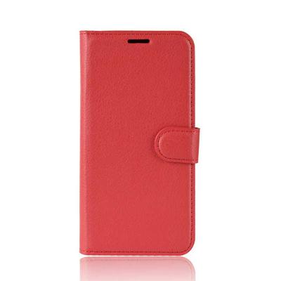 Lichee Pattern Side Flip Wallet Style PU Leather + Soft TPU Card Holder with Stand and Magnetic Buckle Case for Samsung Galaxy S10+ / S10 Plus