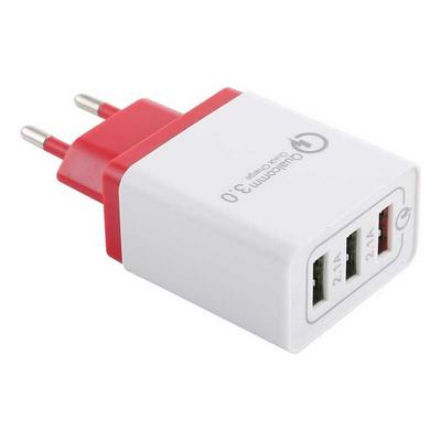 AR-QC-03 2.1A 3 USB Ports Quick Charger Travel Charging EU Plug HUB Charger