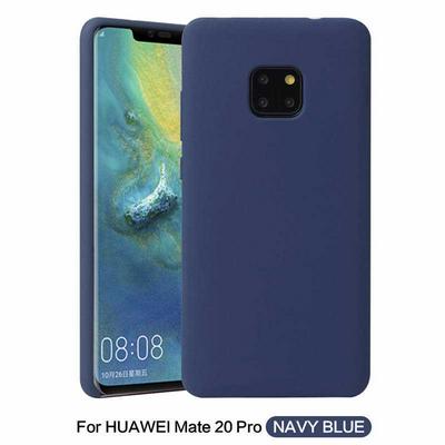 Solid Color Anti-Scratch Silky Soft Touch Silicone Back Cover Protective Case for Huawei Mate 20 Pro