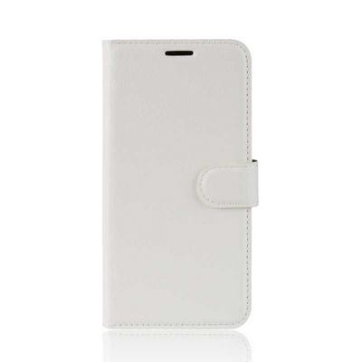Lichee Pattern Side Flip Wallet Style PU Leather + Soft TPU Card Holder with Stand and Magnetic Buckle Case for Huawei P30 Pro 