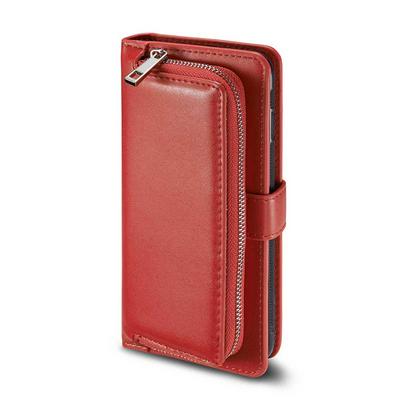 2 in 1 Wallet Style Magnetic Flip Zipper Pouch Card Slots TPU + PU Leather Case for Samsung Galaxy S8 / G9500 