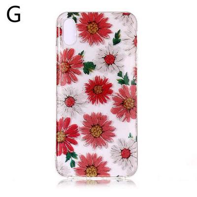 Colored Painting Planet Bling Glitter Powder Transparent Soft TPU Back Cover Case for iPhone X / XS