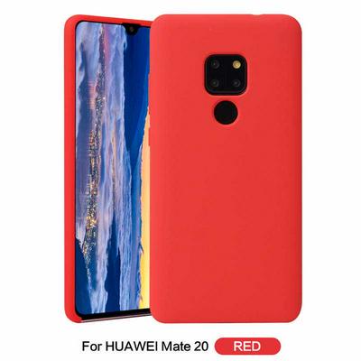 Solid Color Anti-Scratch Silky Soft Touch Silicone Back Cover Protective Case for Huawei Mate 20
