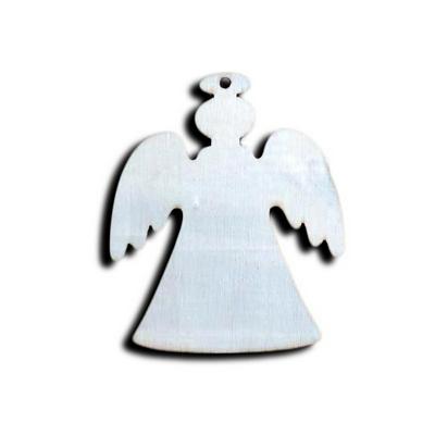 10PCS Snowflake Star Santa Claus Boots Bells Christmas Tree Hanging Wooden Decorations 