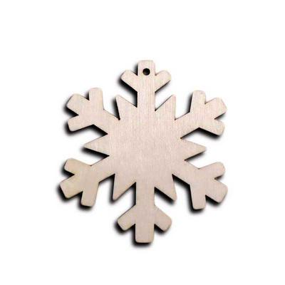 10PCS Snowflake Star Santa Claus Boots Bells Christmas Tree Hanging Wooden Decorations 