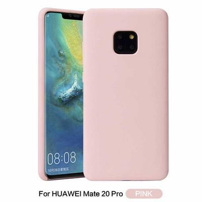 Solid Color Anti-Scratch Silky Soft Touch Silicone Back Cover Protective Case for Huawei Mate 20 Pro