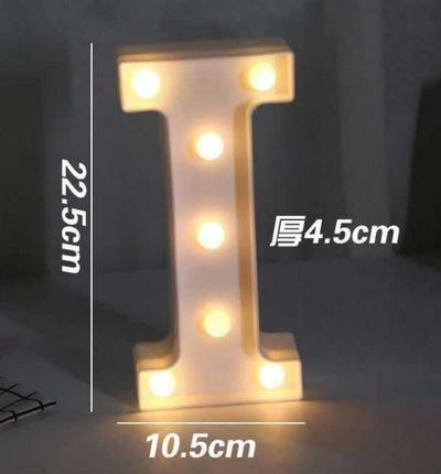 White Plastic 26 Letter LED Night Light Marquee Sign Alphabet Lighting Lamp Home Club Outdoor Indoor Wall  