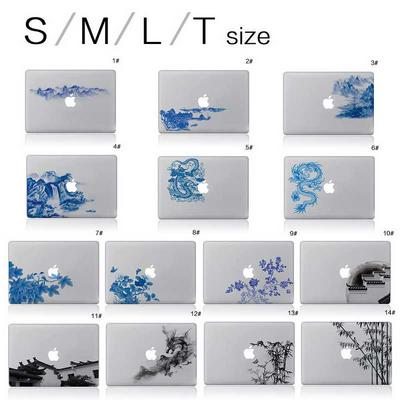 Anti-Scratch Creative Stick Interesting Stickers Funny Pictures Amusing Photos for Apple Macbook - Ink Painting