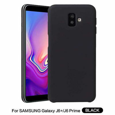 Solid Color Anti-Scratch Silky Soft Touch Silicone Back Cover Protective Case for Samsung Galaxy J6+ / J6 Plus