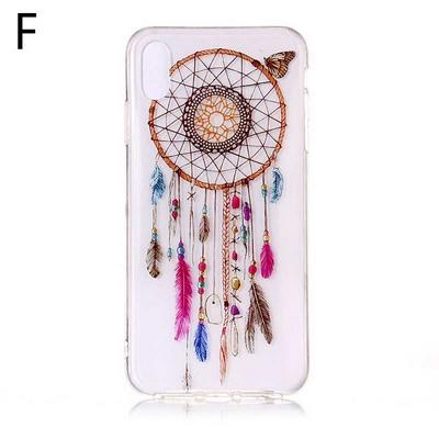 Colored Painting High Transparent Soft TPU Back Cover Case for iPhone Xs Max 6.5