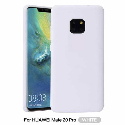 Solid Color Anti-Scratch Silky Soft Touch Silicone Back Cover Protective Case for Huawei Mate 20 Pro