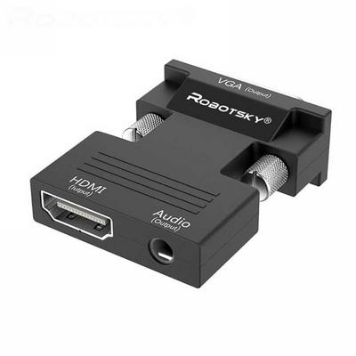 1080P HDMI to VGA Adapter Digital to Analog Audio Video Converter  