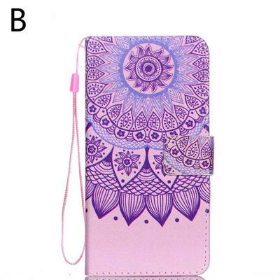 Cloth Texture Colored Painting Side Flip PU Leather + Soft TPU Magnetic Buckle with Wrist Strap Wallet Card Slots and Stand Case for iPhone Xs Max 6.5