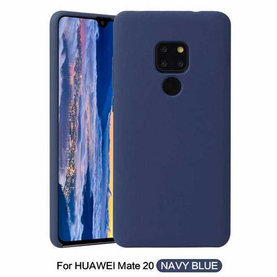 Solid Color Anti-Scratch Silky Soft Touch Silicone Back Cover Protective Case for Huawei Mate 20