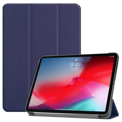 Custer Solid Color Trid-fold Viewing Stand PU Leather Auto Wake Up Protective Cover Case iPad Pro 11（2018） 