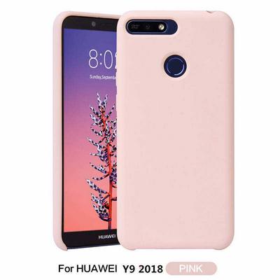Solid Color Anti-Scratch Silky Soft Touch Silicone Back Cover Protective Case for Huawei Y9 (2018) / Enjoy 8 Plus 
