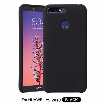 Solid Color Anti-Scratch Silky Soft Touch Silicone Back Cover Protective Case for Huawei Y9 (2018) / Enjoy 8 Plus 