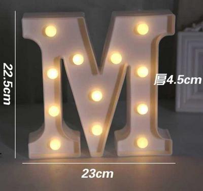 White Plastic 26 Letter LED Night Light Marquee Sign Alphabet Lighting Lamp Home Club Outdoor Indoor Wall  