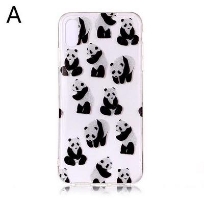 Colored Painting Planet Bling Glitter Powder Transparent Soft TPU Back Cover Case for iPhone X / XS