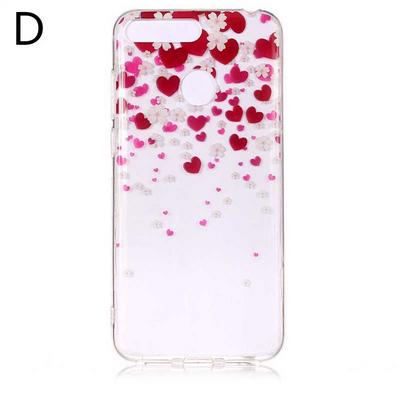 Colored Painting High Transparent Soft TPU Back Cover Case for Huawei Y6 (2018) 