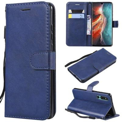 Solid Color Side Flip PU Leather + Soft TPU Picture Frame with Cards Slot Wallet Protecting Cover Case for Huawei P30