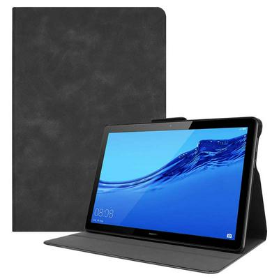 Cowhide Pattern Side Flip Shockproof PU Leather + Hard PC with Stand Protective Case for Huawei MediaPad T5 10 