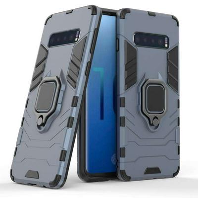 Black Panther 3 in 1 Detachable Hard PC + Soft TPU Hybrid with Magnetic Ring Holder Back Cover Protective Case for Samsung Galaxy S10