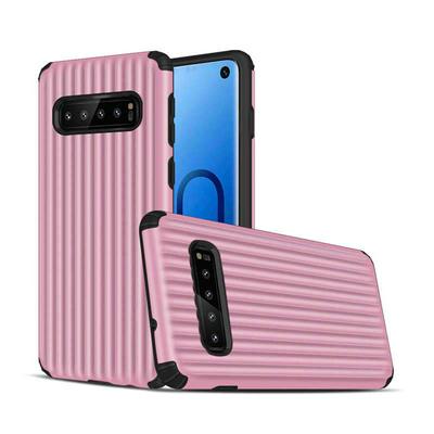 Suitcase Shaped UV Varnish Process Shockproof Detachable 2 in 1 Hard PC + Soft TPU Back Cover Protective Case for Samsung Galaxy S10