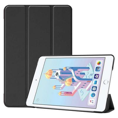  Tri-Fold Support Custer Pattern Grain Side Flip Stand PC + PU Leather Case for iPad Mini 5