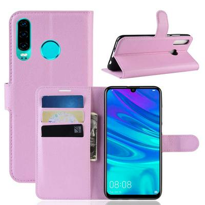 Litchi Pattern Anti-Drop Side Flip PU Leather + Soft TPU Card Slots with Stand and Magnetic Buckle Wallet Protective Case for Huawei P30 Lite
