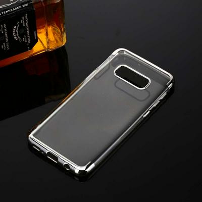 Three-Section Electroplated with Independent Buttons Soft TPU Back Cover Protective Case for Samsung Galaxy S10