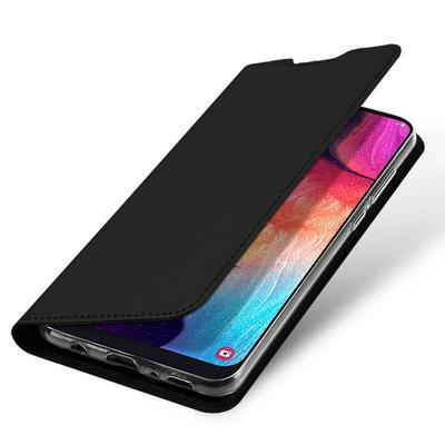 DUX DUCIS Skin Pro Series Side Flip Magnet Adsorption PU Leather + Soft TPU with Card Slot and Stand Protective Case for Samsung Galaxy A50 