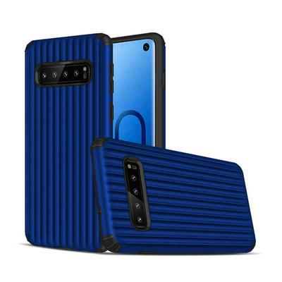 Suitcase Shaped UV Varnish Process Shockproof Detachable 2 in 1 Hard PC + Soft TPU Back Cover Protective Case for Samsung Galaxy S10