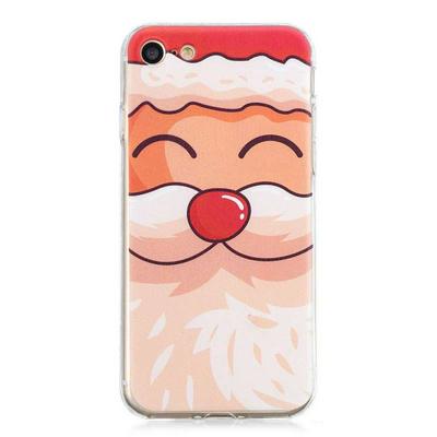 Cartoon Christmas Series Ultra Slim Transparent Anti-Scratch Soft TPU Back Cover Protective Case for iPhone 7 / 8