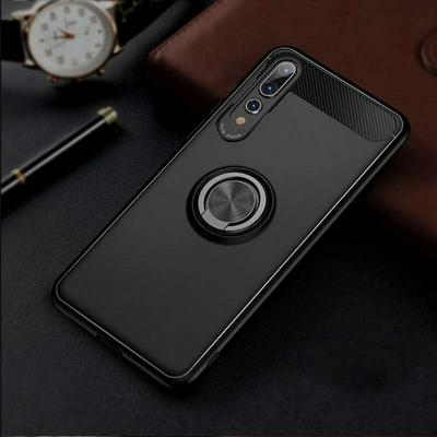 Solid Color with Stand Support Ring Soft TPU Back Cover Protective Case Ultrathin with Car Holding Function for Huawei P20 Pro