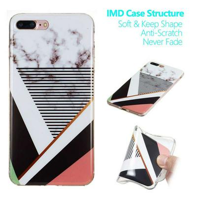 Colored Painting IMD Craft Anti-Scratch Soft TPU Back Cover Protective Case for iPhone 7 Plus / 8 Plus