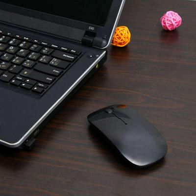 1600 DPI USB Optical Silent Mute Laptop Wireless Mouse 2.4G Receiver Super Slim Mouse 