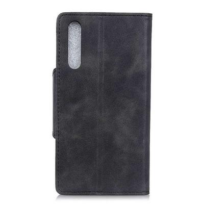 Solid Color PU Leather + Soft TPU Card Slots with Stand Support Wallet Copper Buckle Protective Case for Samsung Galaxy A50