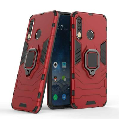 Iron Man 2 in 1 Detachable Shockproof Anti-Scratch Hard PC + Soft TPU with Ring Bracket Protective Case for Huawei P30 Lite