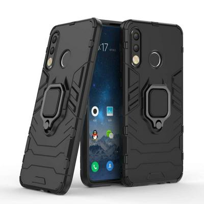 Iron Man 2 in 1 Detachable Shockproof Anti-Scratch Hard PC + Soft TPU with Ring Bracket Protective Case for Huawei P30 Lite