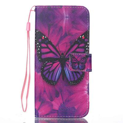 Colored Painting Side Flip Shockproof Side Flip PU Leather + Soft TPU Wrist Strap with Card Slots Stand and Magnetic Buckle Protective Case for Huawei P30 Pro