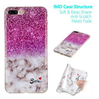 Colored Painting IMD Craft Anti-Scratch Soft TPU Back Cover Protective Case for iPhone 7 Plus / 8 Plus