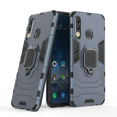 Iron Man 2 in 1 Detachable Shockproof Anti-Scratch Hard PC + Soft TPU with Ring Bracket Protective Case for Huawei P30 Lite
