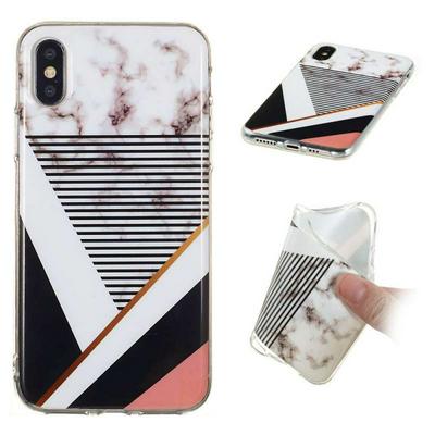 Colored Painting IMD Craft Anti-Scratch Soft TPU Back Cover Protective Case for iPhone X / XS