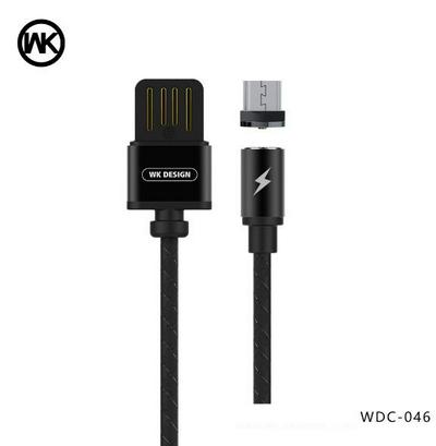 WK Design 2.1A Magnetic Reversible Micro USB Interface 1m Durable Charging / Dash USB Cable for Devices with Micro USB Interfaces